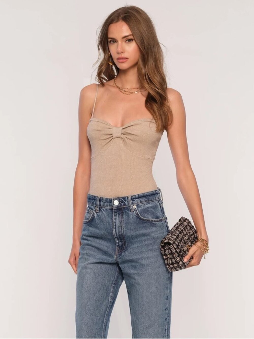 Heartloom collete metallic cami XL NEW